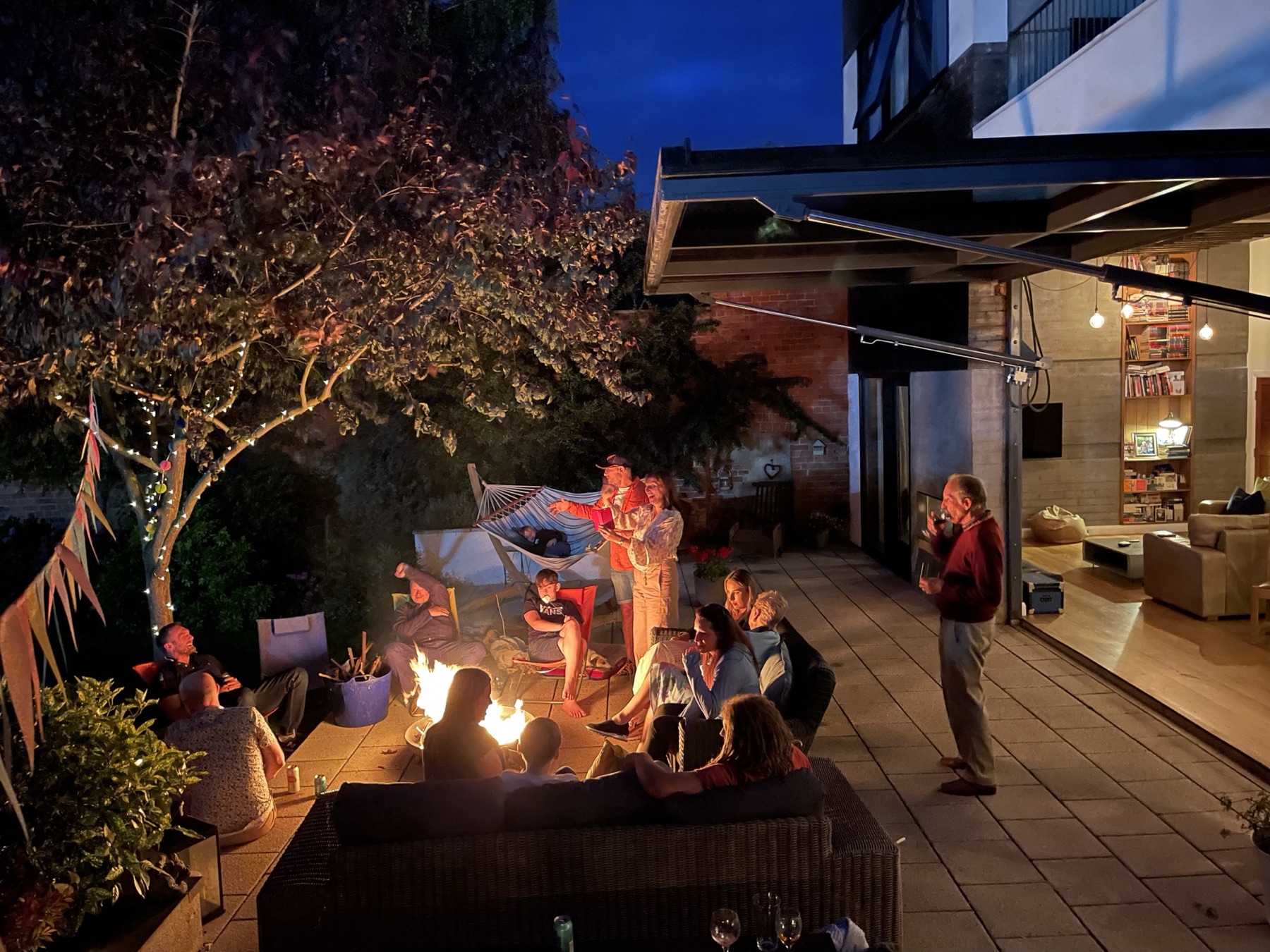 A night around the fire pit