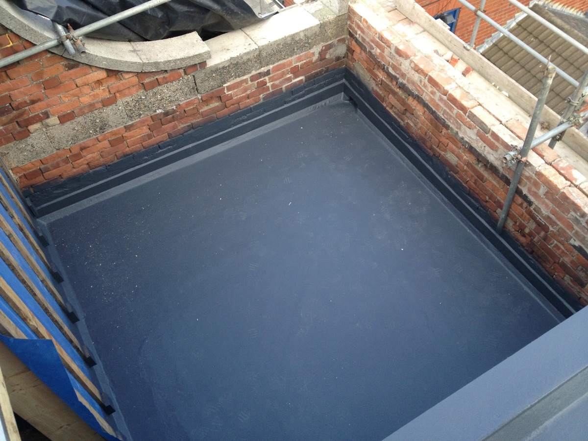 The terraces and roof