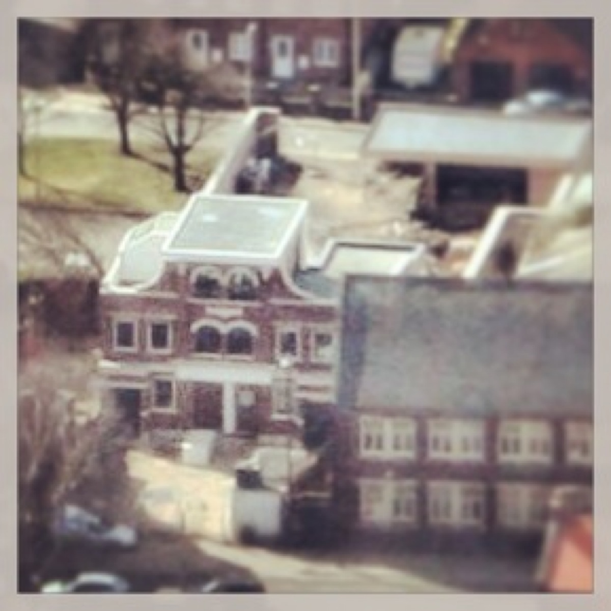 Aerial photo of front